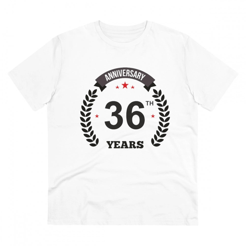Men's PC Cotton 36th Anniversary Printed T Shirt