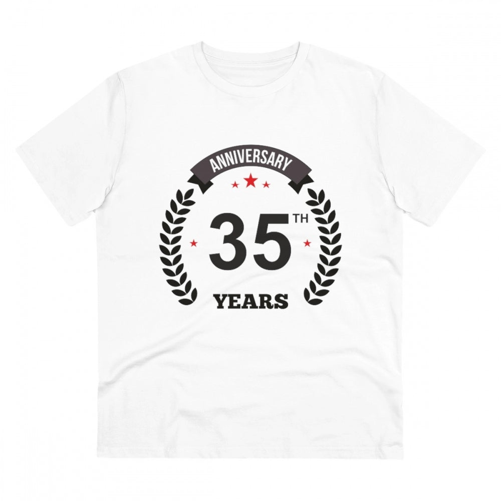 Men's PC Cotton 35th Anniversary Printed T Shirt