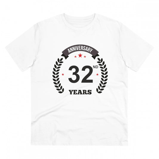 Men's PC Cotton 32nd Anniversary Printed T Shirt