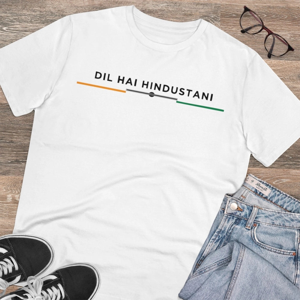Men's PC Cotton Dil Se Hindustani Printed T Shirt