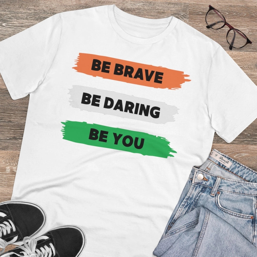 Men's PC Cotton Be Brave Be You Printed T Shirt
