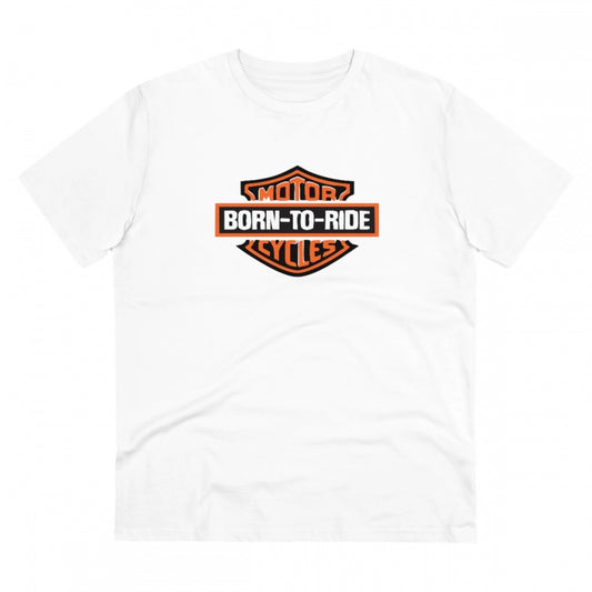 Men's PC Cotton Bike Ride Design Printed T Shirt