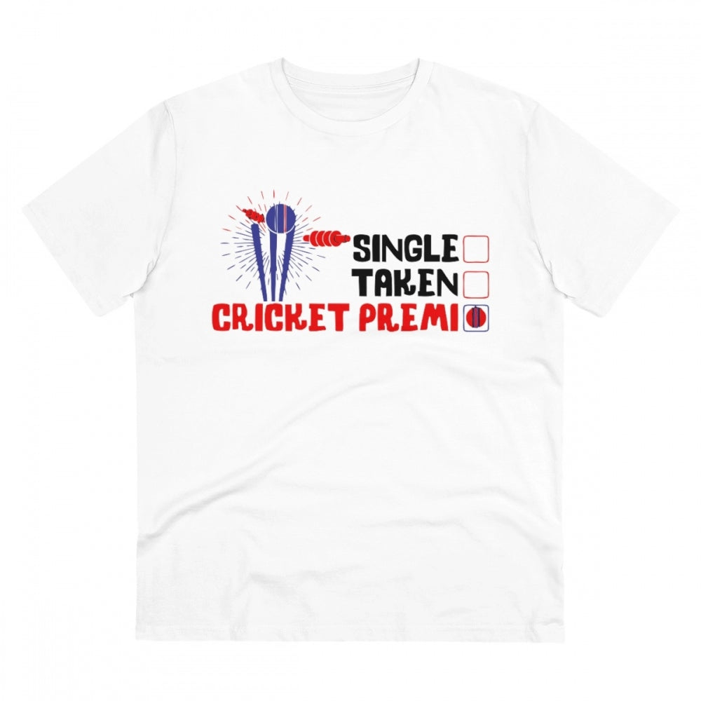 Men's PC Cotton Cricket Design Printed T Shirt