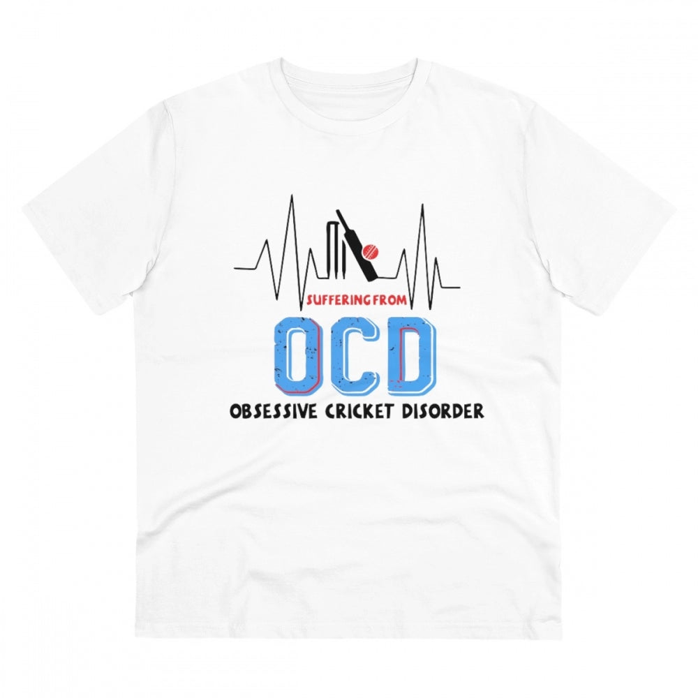 Men's PC Cotton Cricket Design Printed T Shirt