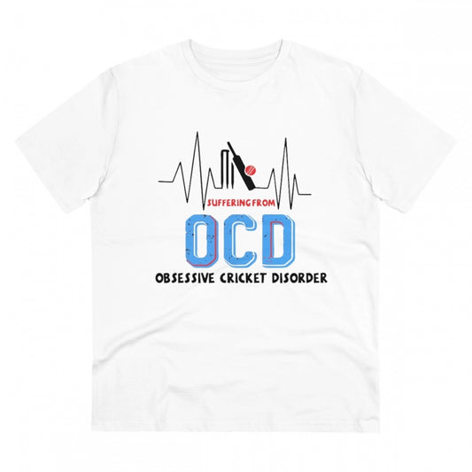 Men's PC Cotton Cricket Design Printed T Shirt