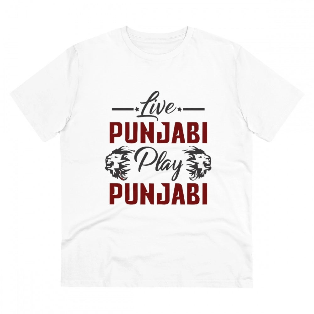 Men's PC Cotton Cricket Design Printed T Shirt