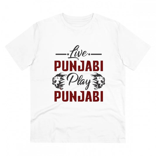 Men's PC Cotton Cricket Design Printed T Shirt