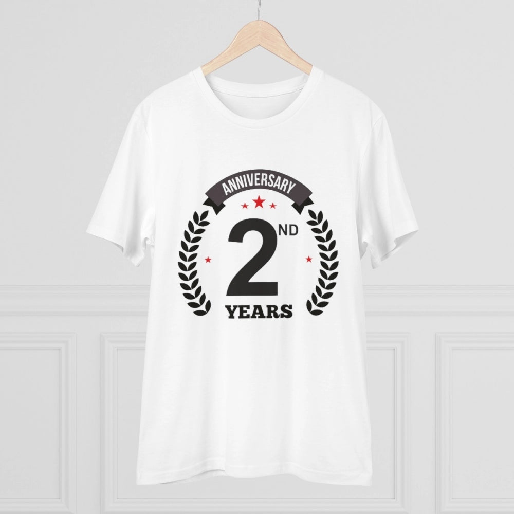 Men's PC Cotton 2nd Anniversary Printed T Shirt