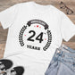 Men's PC Cotton 24th Anniversary Printed T Shirt