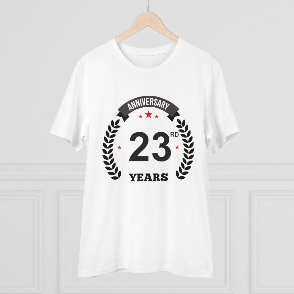 Men's PC Cotton 23rd Anniversary Printed T Shirt