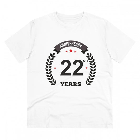Men's PC Cotton 22nd Anniversary Printed T Shirt