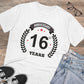 Men's PC Cotton 16th Anniversary Printed T Shirt