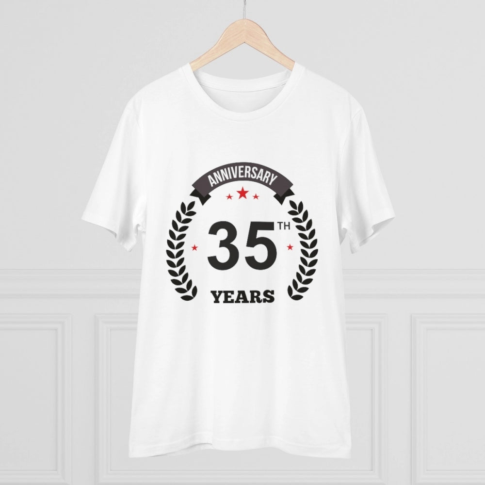 Men's PC Cotton 35th Anniversary Printed T Shirt