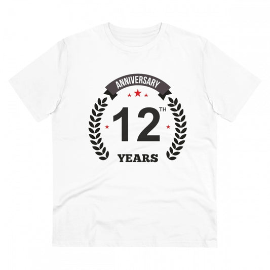 Men's PC Cotton 12th Anniversary Printed T Shirt