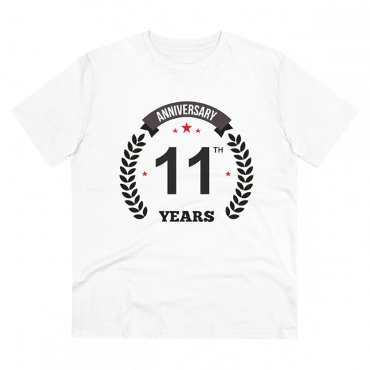 Men's PC Cotton 11th Anniversary Printed T Shirt