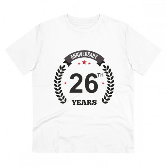 Men's PC Cotton 26th Anniversary Printed T Shirt
