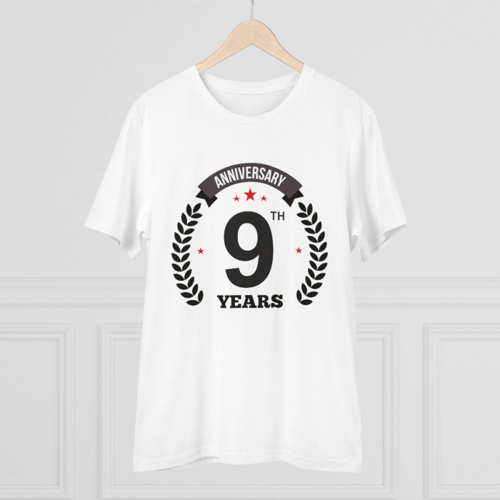 Men's PC Cotton 9th Anniversary Printed T Shirt