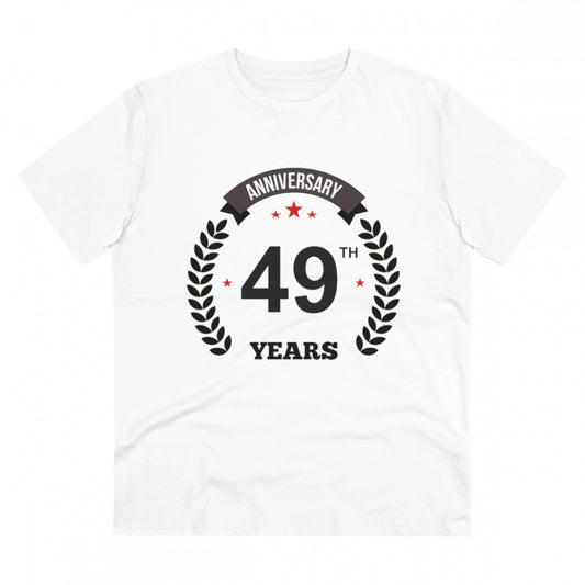 Men's PC Cotton 49th Anniversary Printed T Shirt