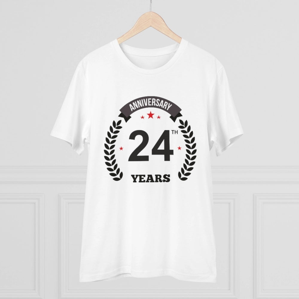 Men's PC Cotton 24th Anniversary Printed T Shirt