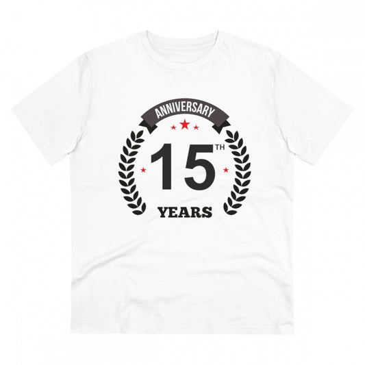 Men's PC Cotton 15th Anniversary Printed T Shirt