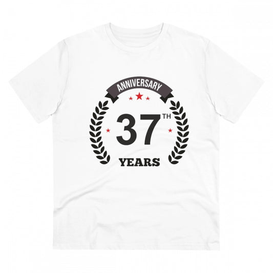 Men's PC Cotton 37th Anniversary Printed T Shirt