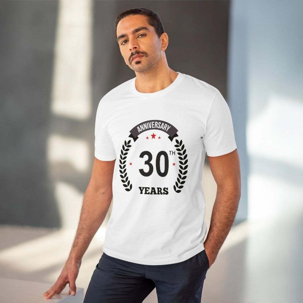 Men's PC Cotton 30th Anniversary Printed T Shirt