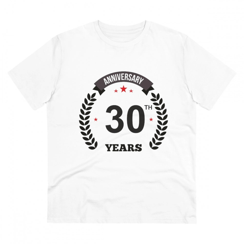 Men's PC Cotton 30th Anniversary Printed T Shirt