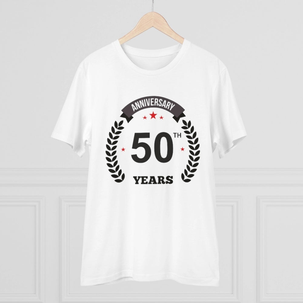 Men's PC Cotton 50th Anniversary Printed T Shirt