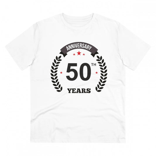 Men's PC Cotton 50th Anniversary Printed T Shirt
