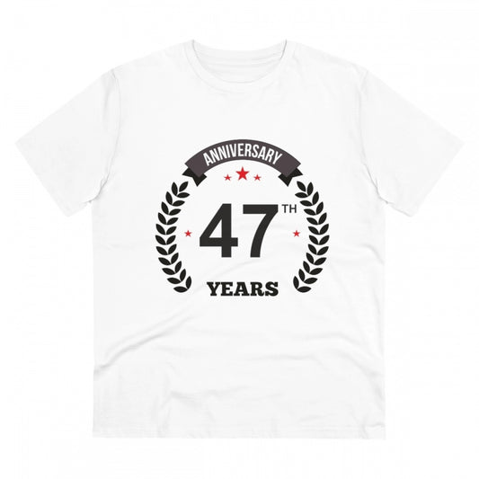 Men's PC Cotton 47th Anniversary Printed T Shirt