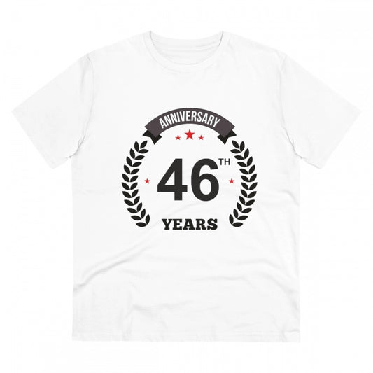 Men's PC Cotton 46th Anniversary Printed T Shirt