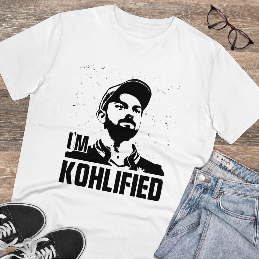 Men's PC Cotton Cricket Design Printed T Shirt