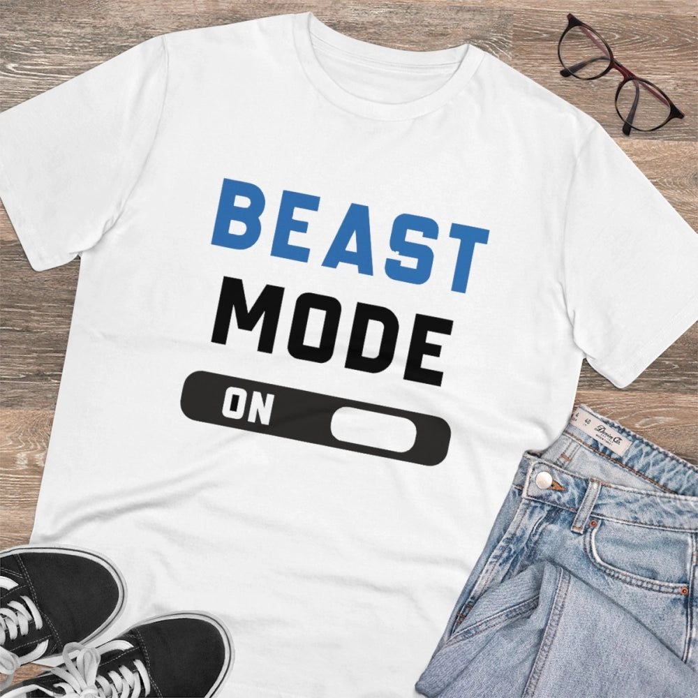 Men's PC Cotton Beast Mode On Printed T Shirt