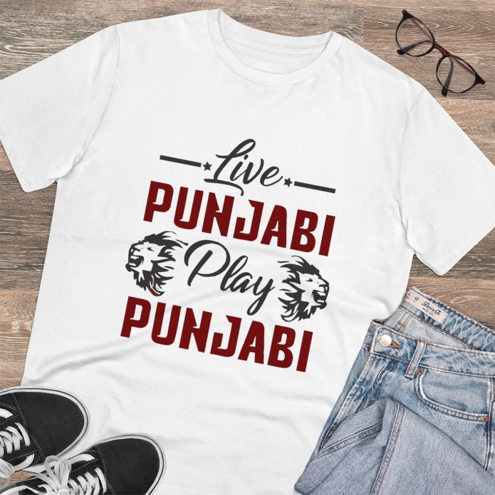 Men's PC Cotton Cricket Design Printed T Shirt