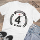Men's PC Cotton 4th Anniversary Printed T Shirt