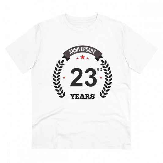 Men's PC Cotton 23rd Anniversary Printed T Shirt