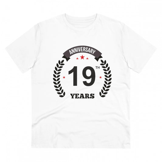 Men's PC Cotton 19th Anniversary Printed T Shirt