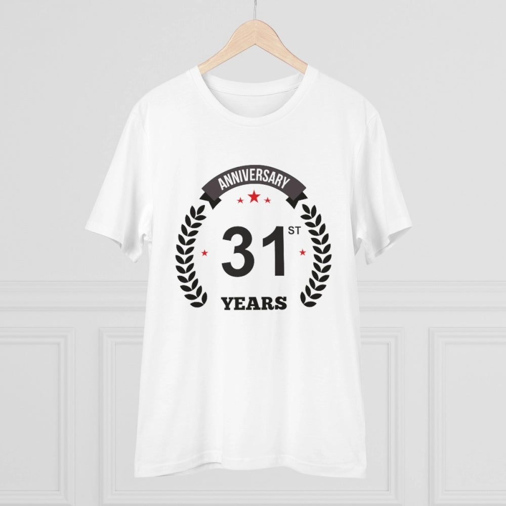 Men's PC Cotton 31st Anniversary Printed T Shirt