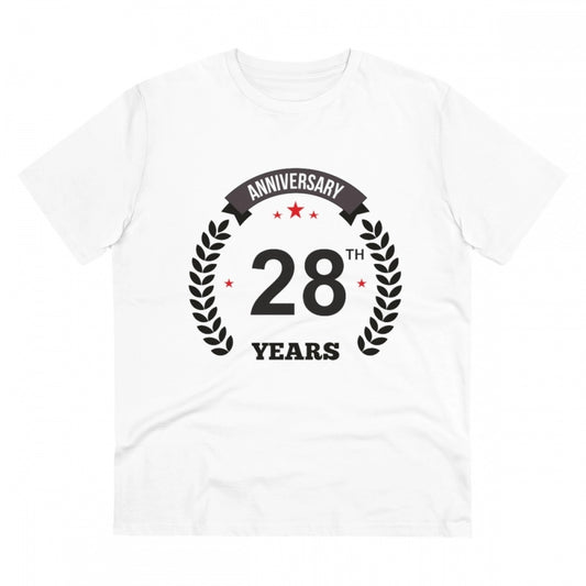 Men's PC Cotton 28th Anniversary Printed T Shirt