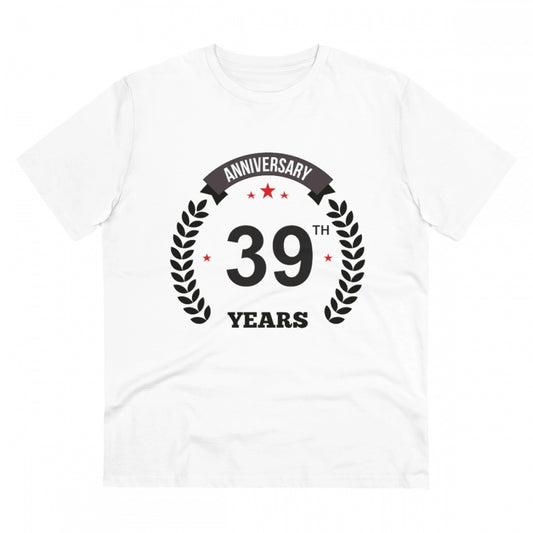 Men's PC Cotton 39th Anniversary Printed T Shirt