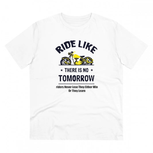 Men's PC Cotton Bike Ride Design Printed T Shirt