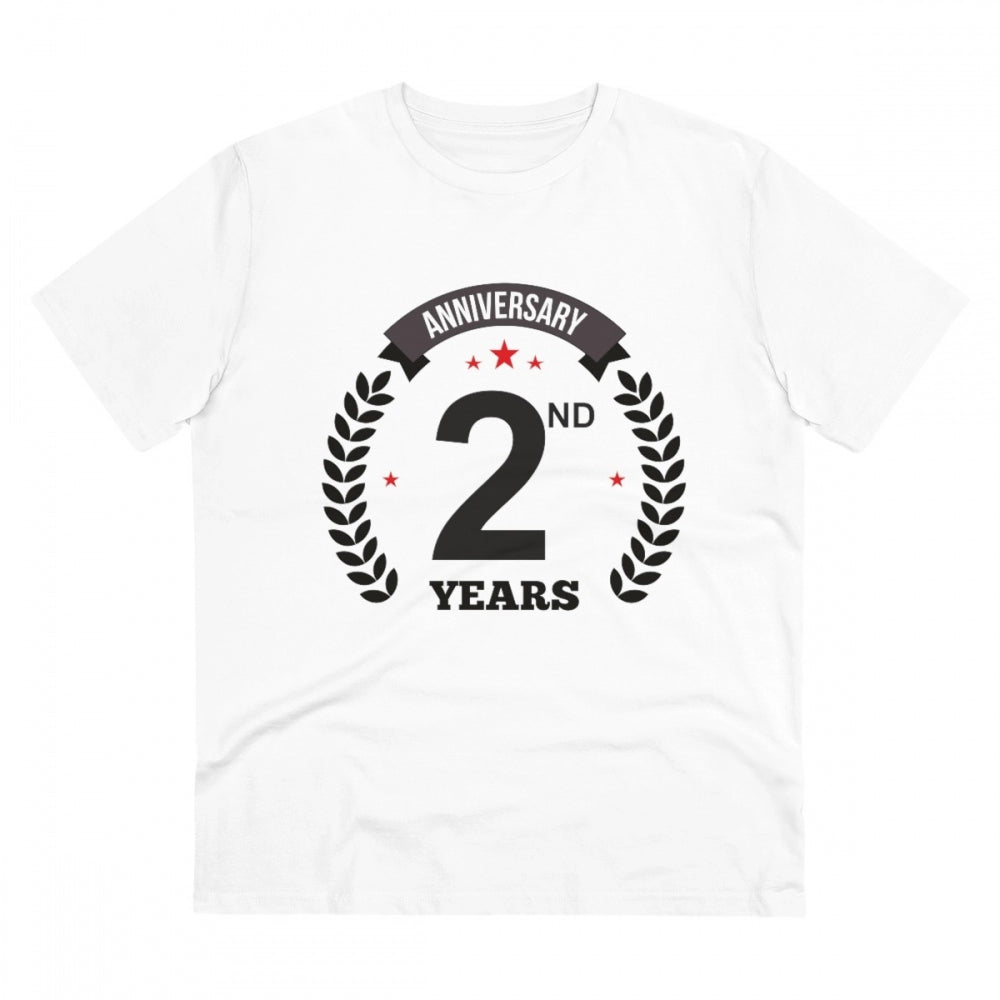 Men's PC Cotton 2nd Anniversary Printed T Shirt