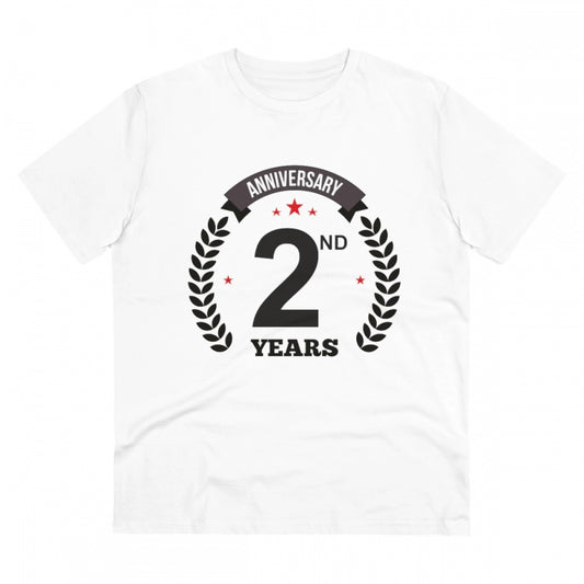 Men's PC Cotton 2nd Anniversary Printed T Shirt