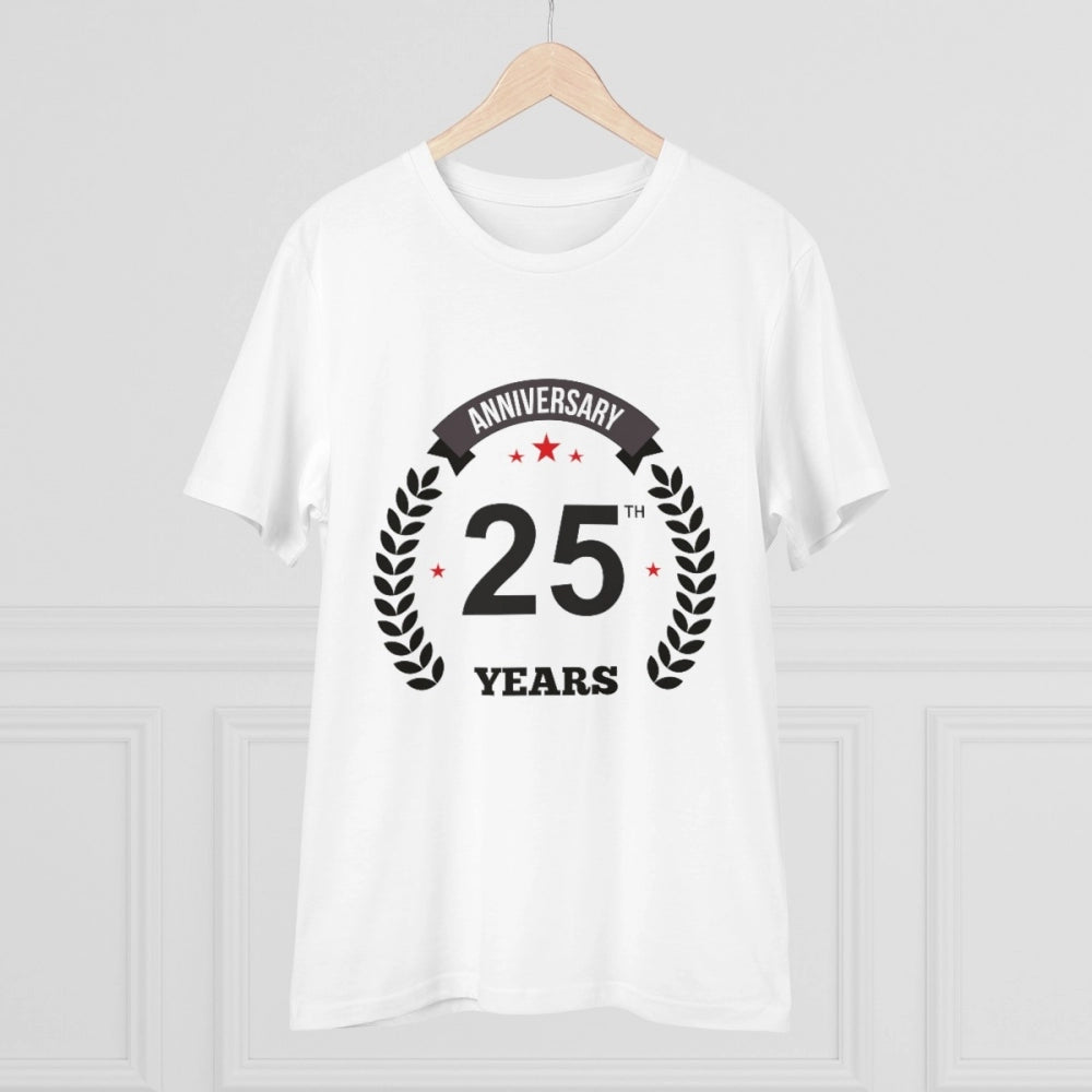 Men's PC Cotton 25th Anniversary Printed T Shirt