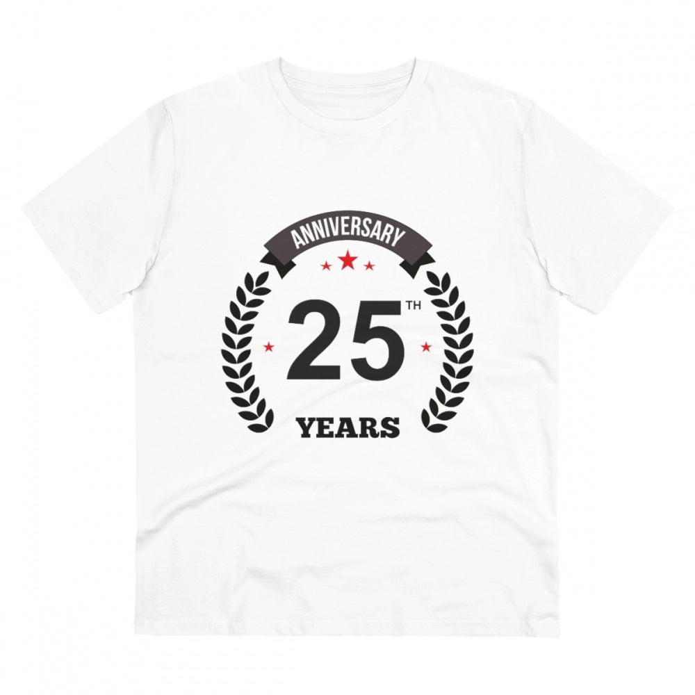 Men's PC Cotton 25th Anniversary Printed T Shirt
