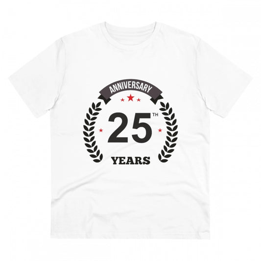 Men's PC Cotton 25th Anniversary Printed T Shirt