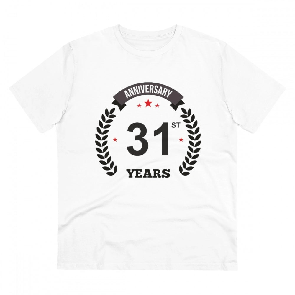 Men's PC Cotton 31st Anniversary Printed T Shirt