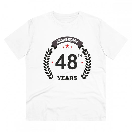 Men's PC Cotton 48th Anniversary Printed T Shirt