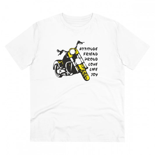 Men's PC Cotton Bike Ride Design Printed T Shirt