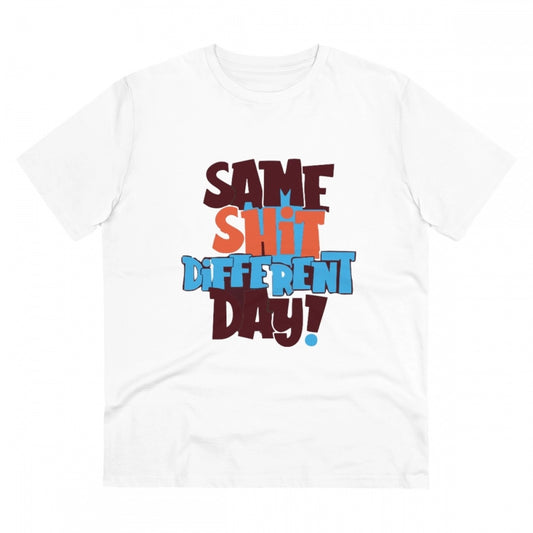 Men's PC Cotton Same Shit Different Day Printed T Shirt